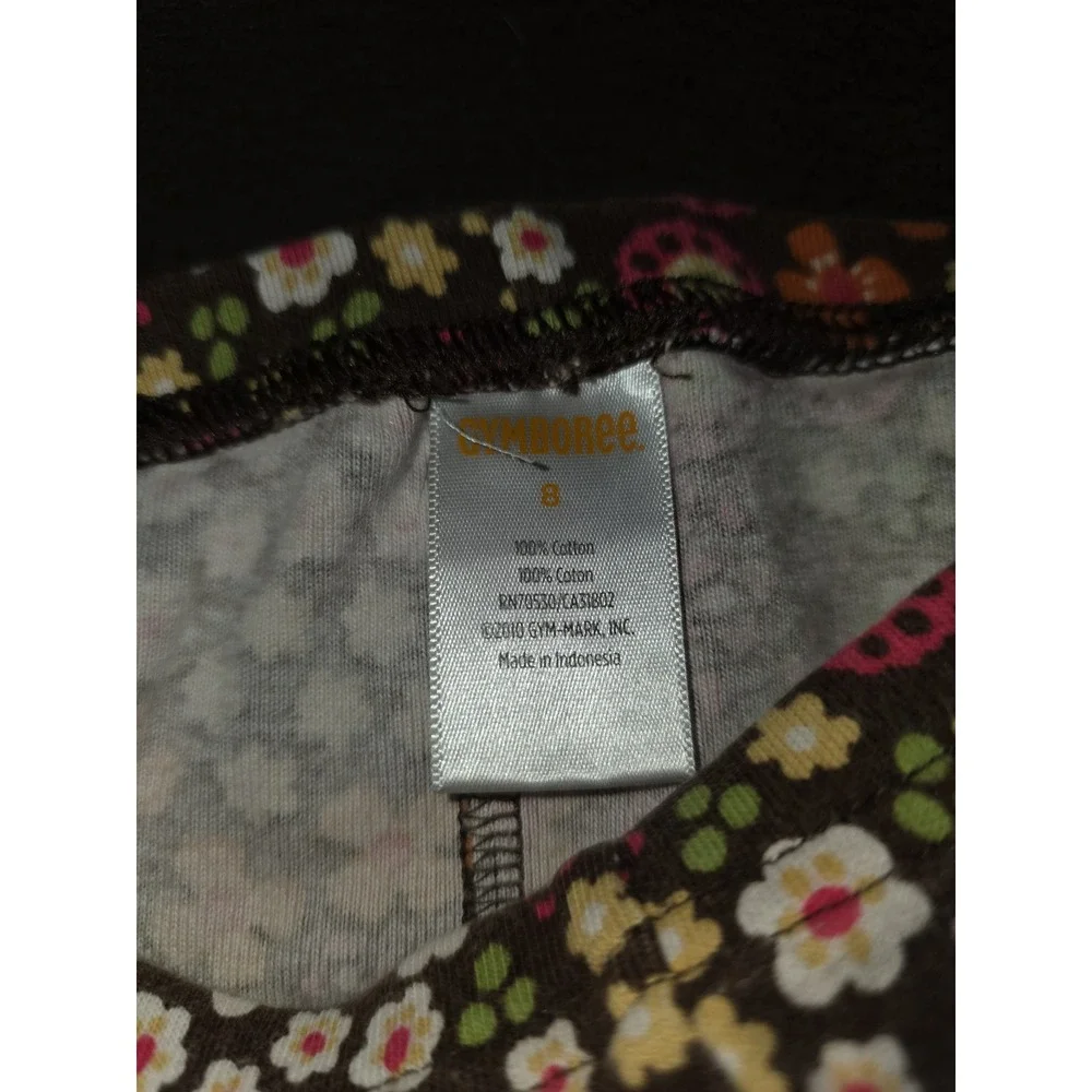 Gymboree fall for autumn glam girl top size 9 floral leggings size 8 outfit